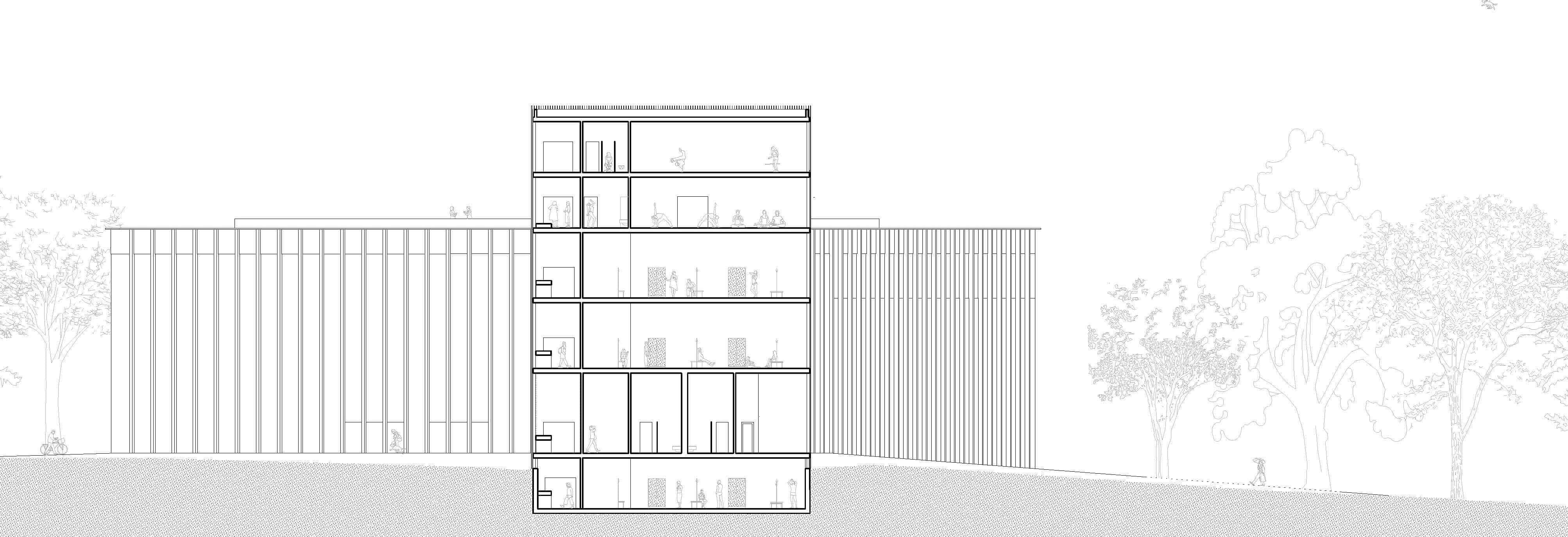 Project 1 - 1HE/Schnitt Turm + Halle.jpg